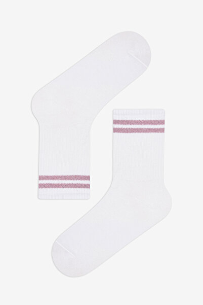 Penti Κάλτσες τένις Pinky Line 2 Pack - Ροζ και Λευκές