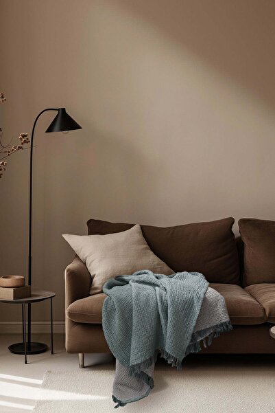 Barine Cocoon 4 Katlı Müslin Koltuk Şalı, Battaniye Koyu Yeşil