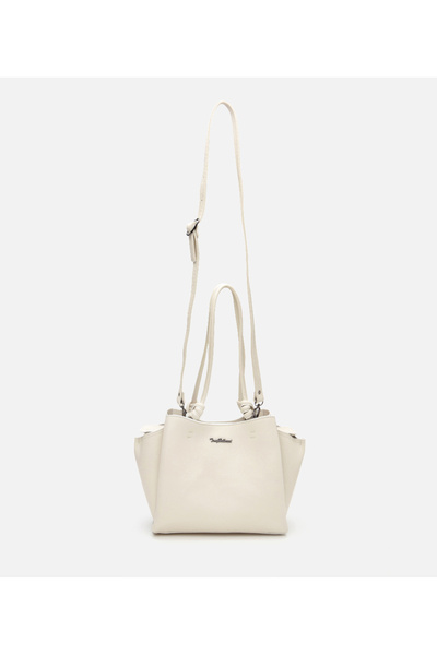 Hotiç Women's Leather Ecru Shoulder Bag