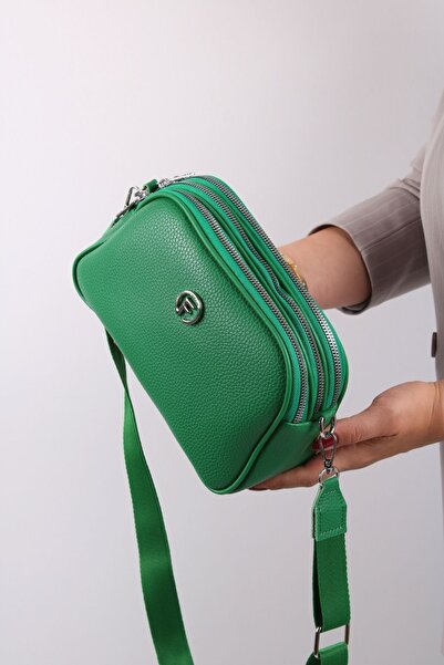 GALB LEATHER М'яка шкіряна жіноча сумка через плече - середнього розміру, з д...