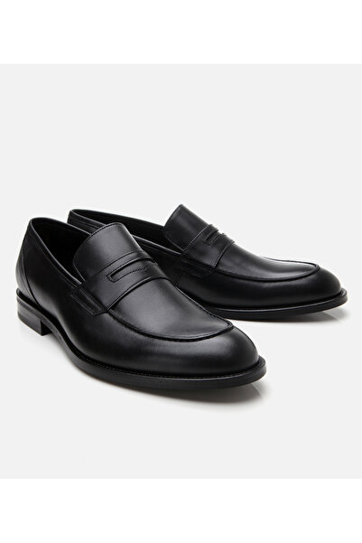 Hotiç Men's Leather Black Classic Shoes
