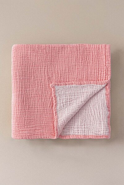 Barine Cocoon Cotton 4 Layer Muslin Baby Blanket Candy 100X120 cm