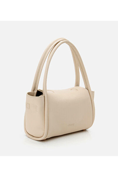 Hotiç Women's Leather Beige Shoulder Bag