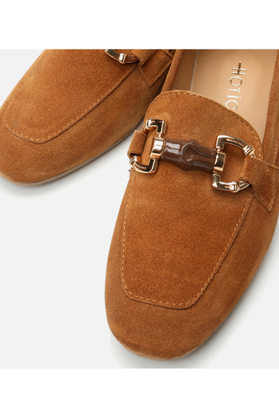Hotiç Kadın Deri Taba Loafer