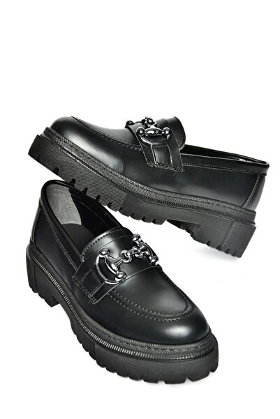 Fox Shoes P6520343009 Чорні жіночі повсякденні туфлі на товстій підошві