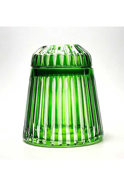 Kristal Market Handmade Cut Crystal Mercury Vertical Pattern Decorative Presentation Holder Indoor Napkin Holder