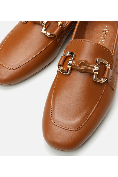 Hotiç Kadın Deri Taba Loafer