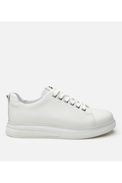 Hotiç Men's Leather Beige Casual Shoes