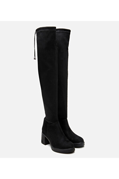 Hotiç Women's Black Over-The-Knee Boots