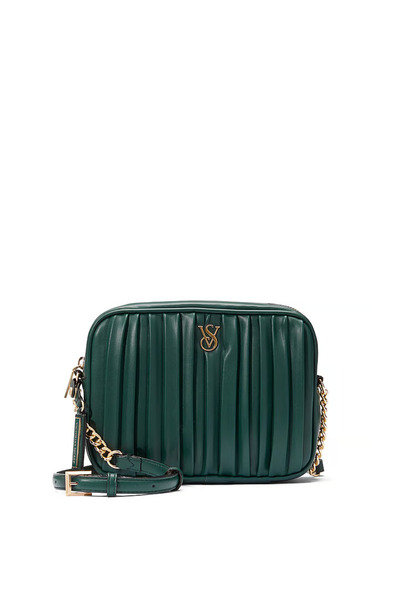 Victoria's Secret Geantă, Victoria's Secret, Geantă foto crossbody, Pliată neagră cu model Ivy