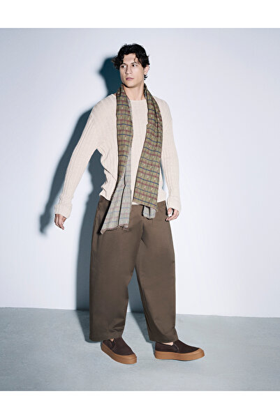 İLVİ Rang Genuine Suede Leather Brown Men's Sports Shoes