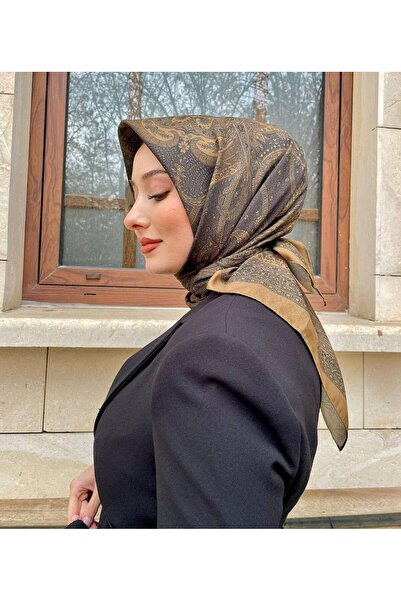 eyandis Νέας σεζόν Μαλακό βαμβακερό κασκόλ με σχέδιο πλακιδίων, άνετο και κομψό