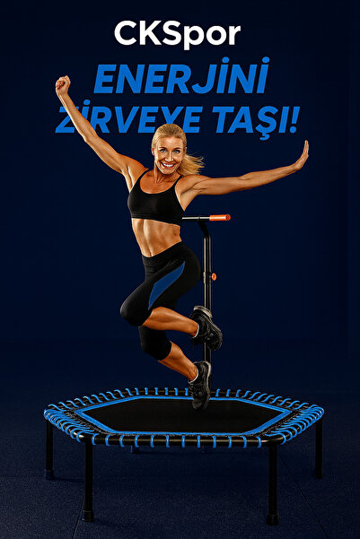 pekial Pro 135 Cm Altıgen Tutunmalı Step Trambolin (mavii)