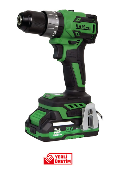 Hais Pro RB-DB2102 Darbeli Akülü Vidalama | 21V 2Ah Çift Akülü Profesyonel Şarjlı Matkap