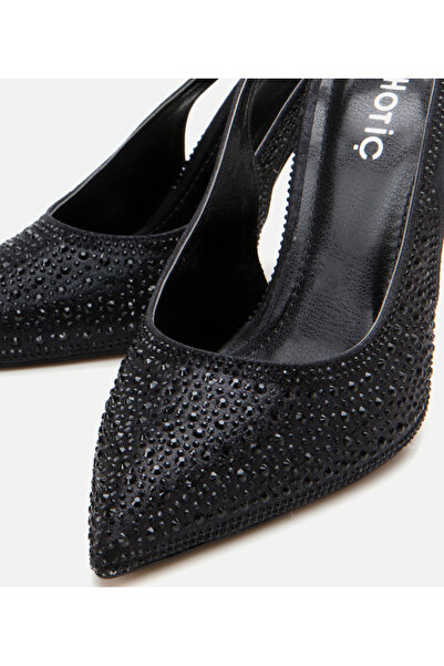 Hotiç Women's Black Evening Dress Stiletto