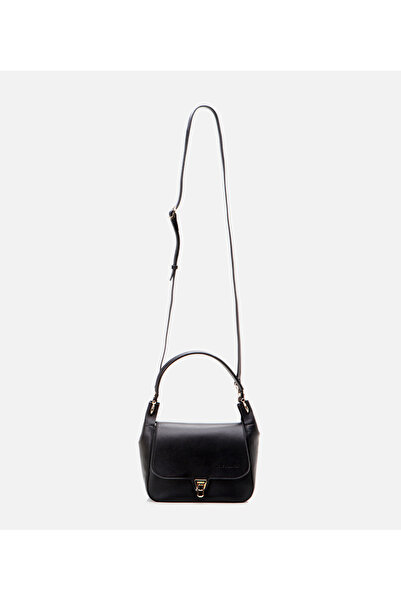 Hotiç Genuine Leather Black Women's Bag