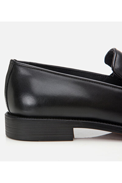 Hotiç Hakiki Deri Siyah Erkek Püsküllü Klasik Ayakkabı