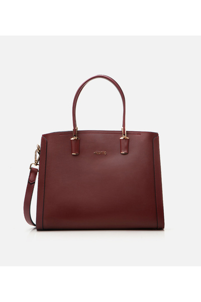 Hotiç حقيبة كتف نسائية بحزام عنابي