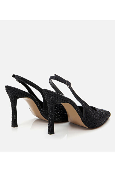 Hotiç Women's Black Evening Dress Stiletto