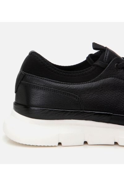 Hotiç Černá pánská sportovní obuv z pravé kůže