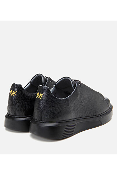 Hotiç Genuine Leather Black Men's Casual Shoes