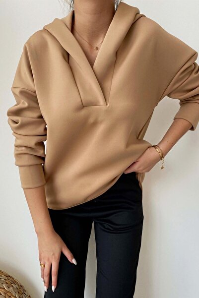 MAMAYAGA Ženska Sa kapuljačom Skuba Oversize kroj sportska majica sa stilskim...