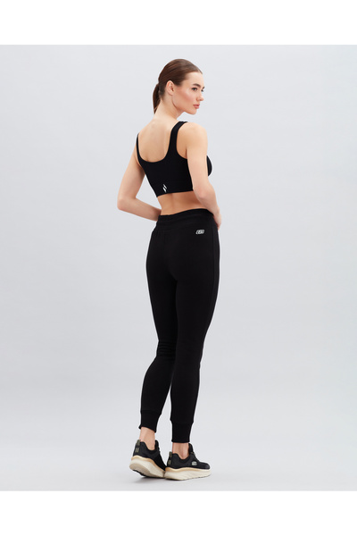 SKECHERS Mid Weight Fleece W Jogger Sweatpant Kadın Siyah Eşofman Altı S222044-001