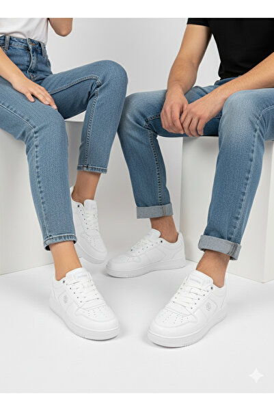Tomato Bags Unisex Beyaz Günlük Sneaker | Şık Ve Rahat Spor Ayakkabı Çift Ayakkabısı