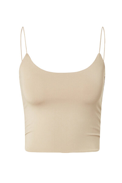 MAMAYAGA Γυναικεία Αθλητική Μπλούζα με λουράκι με λαιμόκοψη σε U Crop Top Curve Bustier