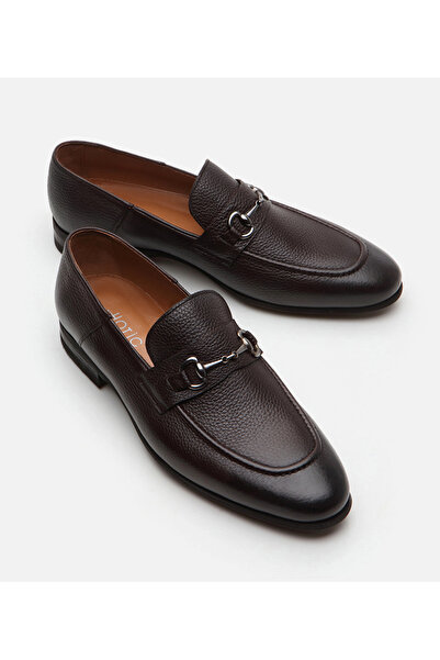 Hotiç Genuine Leather Brown Men's Loafer