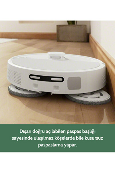 iRobot Roomba Plus 505 Combo Robot Süpürge ve Paspas + AutoWash (Beyaz)