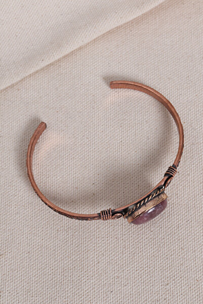 Süspüs Accessories Güneş Taşı Saf Bakır Otantik Bilezik