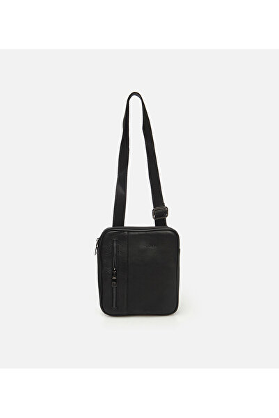 Hotiç Genuine Leather Black Men's Bag