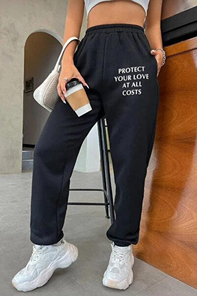 mrmpro Γυναικείο χτενισμένο βαμβακερό χειμερινό παντελόνι με επένδυση από φλις, ελαστικό πόδι και ελαστική μέση