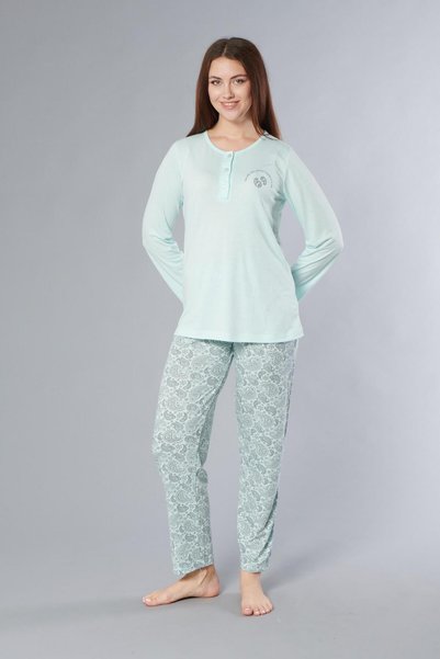Alperi Long Sleeve Seasonal Pajama Set Viscose 790-63