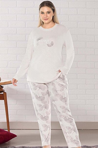 DOWRY Plus Size Oversized Long Sleeve Pajama Set B09-161
