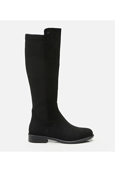 Yaya by Hotiç Жіночі замшеві чорні черевики на підборах
