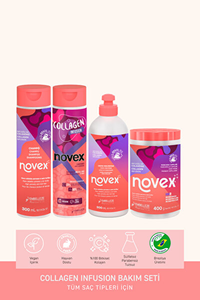 NOVEX Collagen Infusion - Ince Telli Saçlar Için Hacim Veren Kolajen Içeren S...