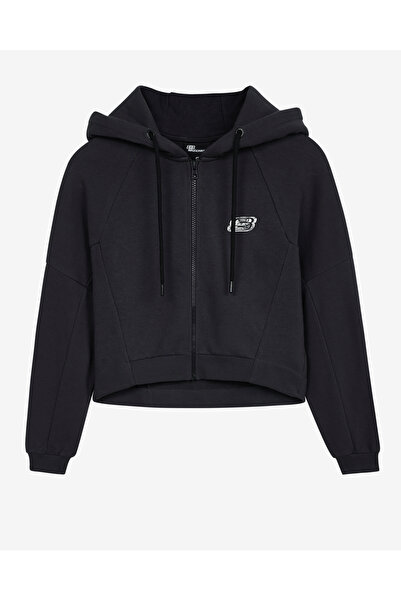 SKECHERS Mid Weight Fleece W Full Zip Sweatshirt Kadın Gri Sweatshirt S222047...