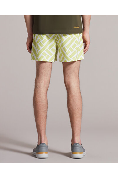 SKECHERS M Swimwear Printed 5 Inch Swimshort Erkek Haki Deniz Şortu S231384-299