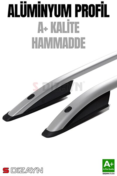 S Dizayn S-Dizayn Peugeot Partner 3 Kısa Şase Aluminyum Gri Tavan Çıtası 2019 Üzeri A+ Kalite PE-PT3-KS-STV-G