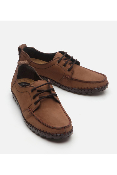 Hotiç Genuine Leather Sand Beige Men's Casual Shoes