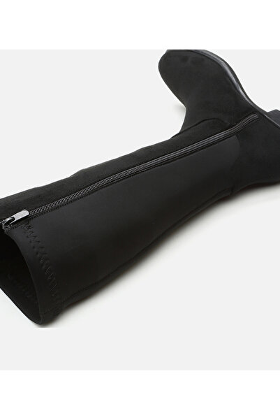 Yaya by Hotiç Women's Suede Black Yaya Stretch Boots