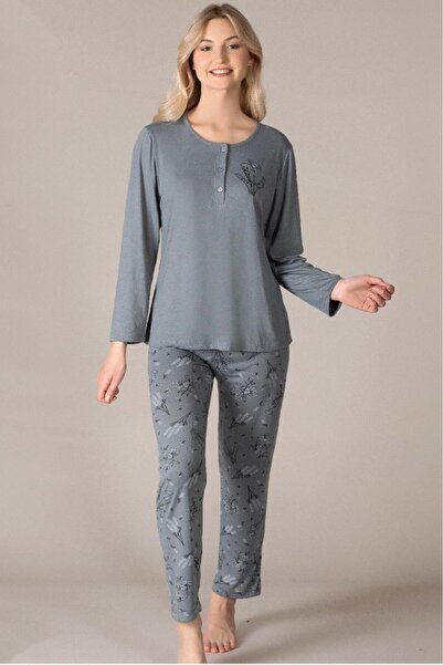 Alperi Long Sleeve Seasonal Pajama Set Viscose 790-38