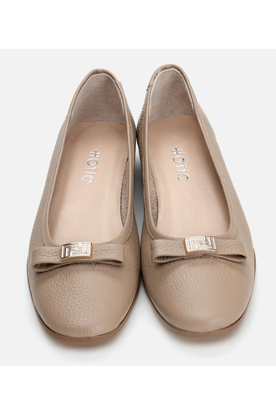 Hotiç Women's Leather Mink Ballerinas