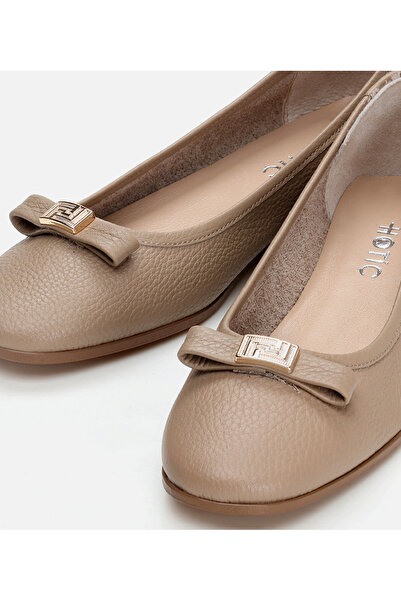 Hotiç Women's Leather Mink Ballerinas