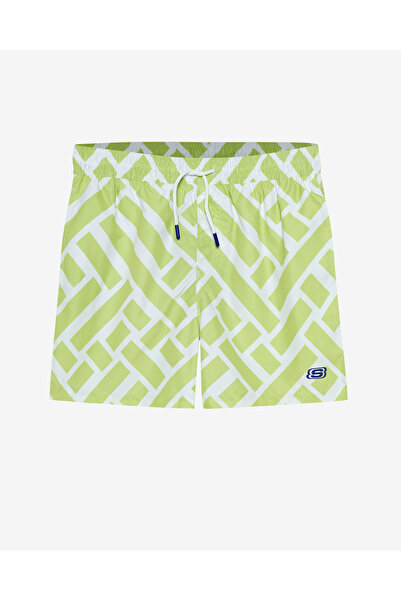 SKECHERS M Swimwear Printed 5 Inch Swimshort Erkek Haki Deniz Şortu S231384-299