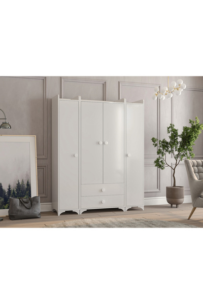 PATİKO SWİNG BDLP 050 4 KAPILI DOLAP BEYAZ