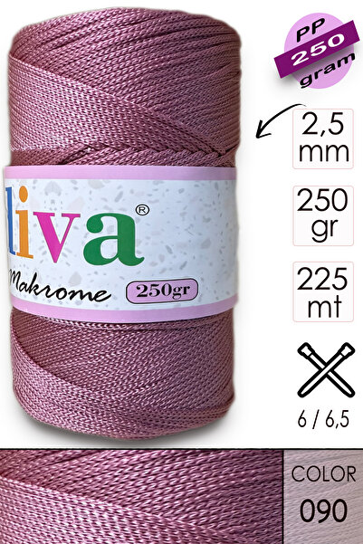 Diva İplik Поліп Макроме 250 г 90 сушених троянд