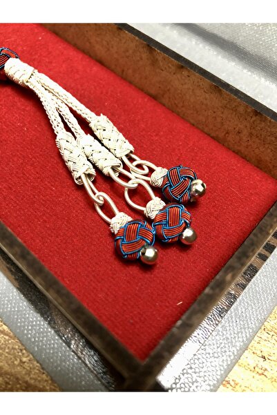 Black Sea Port Trabzon El Örmesi Bordo Mavi Kazaz Tespih